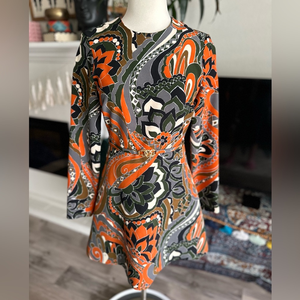 Zara Mod/70s Dress NWT SZ XS